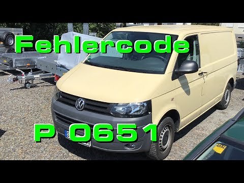 VW T5 Error P0651 -Sensor Reference Voltage- Troubleshooting