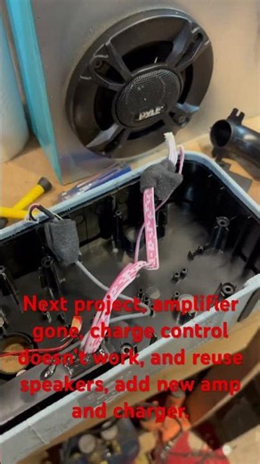 Rebuilding an older Marley speaker box. #portablespeaker #diy #unboxing