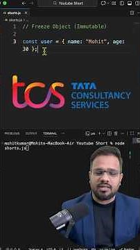 JavaScript Interview Question: Freeze Object (Immutable) | Object.freeze Explained #dsa #coding