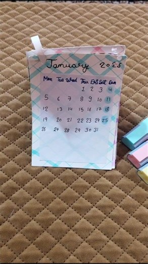 Making a unique calendar of 2026 💐💐 #asthetic#drawing#painting