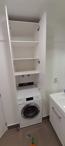 How to install a cabinet in my laundry?