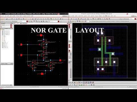 Cadence Virtuoso: Layout of NOR Gate || Part-2.