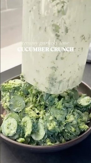 Garlic Lime Cucumber Crunch Salad