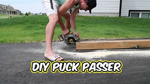 Here's a fun and affordable pass rebounder that can help you perfect your passing, and shooting skills! Check my comment for the rubber recipe | Coach Jeremy - How To Hockey