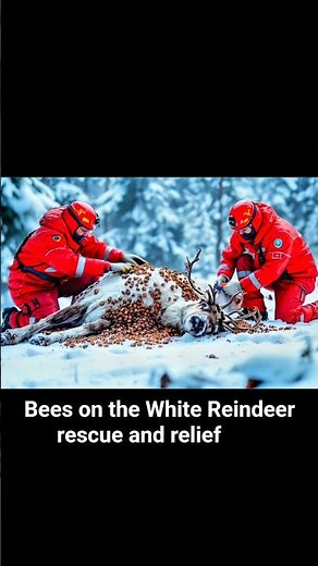 Watch White Reindeer Rescued from Millions of Barnacles & Parasites In Snow