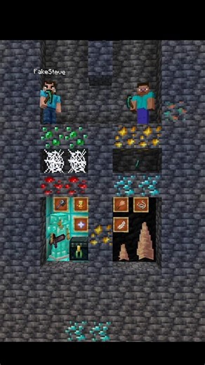 Help Herobrine from Fake Steve💀🤯#minecraft