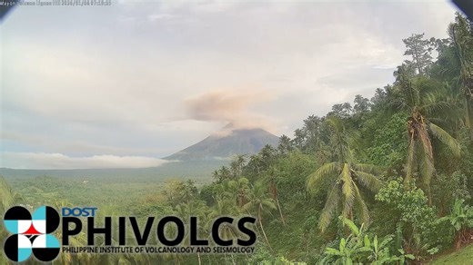 MAYON VOLCANO'S UNREST Phivolcs released a timelapse footage of a dome-collapse pyroclastic density current (PDC) that occurred from the summit of Mayon Volcano at 6:51 AM, causing grayish co-PDC ash clouds that reached 1,000 meters on Thursday. | Philippine Star