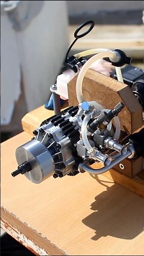 14,000rpm Micro Twin Rotary Engine RUNS! #13b #diy #machining #rc #nitro