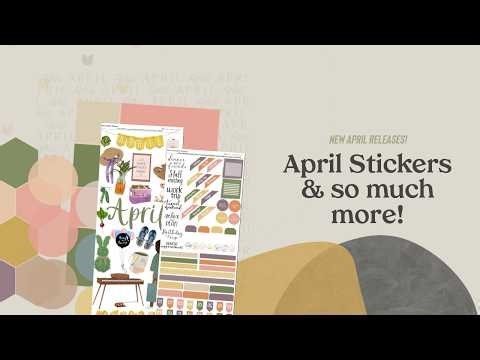 ✨ HELLO April Digital Planning Releases ✨ New spring and Easter stickers