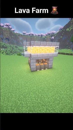 Easy Automatic Lava Farm 🔥⚙️| Minecraft #mctutorial #minecraftbuilding #minecraftshorts