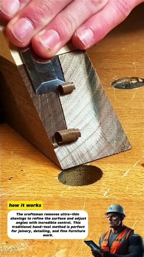 Precision Wood Paring with a Bench Chisel | Satisfying Hand Tool Craftsmanship