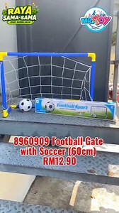 Score big with our football gate! Get ready for endless fun on the field. ⚽🥅 ​ 8960909 Football Gate with Soccer (60cm) - RM12.90 ​ #MRTOY #AlwaysFun #ToyJoy ​ #RayaSamaSamaMRTOY ​ #FootballGate #Soccer | MR TOY