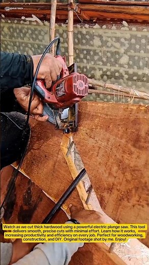 Fast & Precise Wood Cutting with Powerful Electric Plunge Saw – Boost Your Productivity!