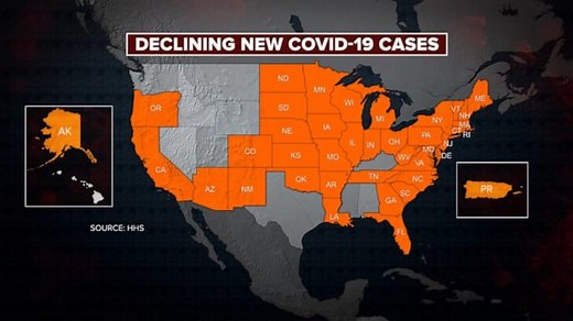 CDC predicts COVID-19 cases, deaths will decrease over next month