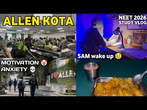Only 60 Days For NEET 2026 😨 I *study vlog* Daily Routine | Strategy | ALLEN KOTA SYLLABUS NEET