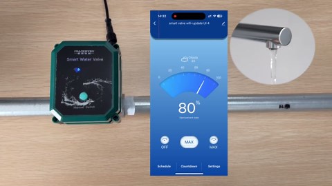 Frankever DN20 Smart Water Valve 3/4 inch WIFI Remote Control Faucet Timer for Hose Compatible with Alexa Google Home (WIFI,DN20(3/4"))