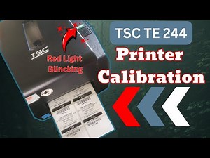 TSC TE 244 Barcode Label Printer Calibration Red Light Issue