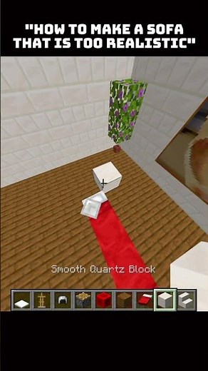 How to Build the Ultimate Sofa in Minecraft!#minecraft #minecraft #minecraftshorts