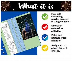 Volume of Quadrilateral & Triangular Prisms   Pyramids Google Sheet