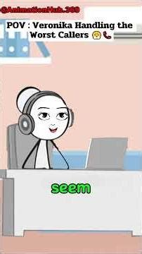 Veronika Handling the Worst Callers 😤📞 #short #animation #manager #corporate #comedymove