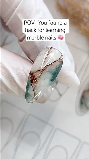 POV: you learn marble nailart way faster than before 😵‍💫 #nails #marblenails #simplenails