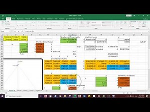 Matrix analysis of axially loaded structure