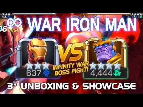Iron Man (Infinity War) Unboxing & Battle vs. Final Thanos (Infinity Gauntlet) Boss w/ Tips | MCoC