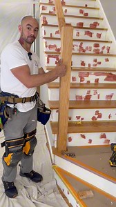 Bomb proof newel post. How to install a newel post to survive the apocalypse. #remodel #construction #homerenovation #bathroom #howto #tools #diy #carpentry #construction #homeremodeling #hgtv #tooltips #constructiontips #diytools | Cody Romer