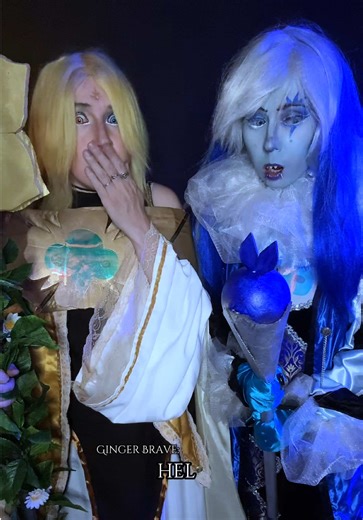 These are canon events. Anyways who got the new legendary outfits for DC and MF? We both got them recently and THEY ARE SO PRETTY??? Really want to make them next. - #purevanillacookiecosplay #shadowmilkcookiecosplay #shadowvanillacosplay #purevanillacosplay #shadowmilkcosplay #cookierunkingdomcosplay #cookierunkingdom