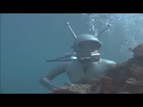 The japanese frogwoman in rubber ...and her antenna