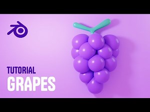 Blender Modeling Tutorial For Beginners - Stylized Grapes Blender Tutorial