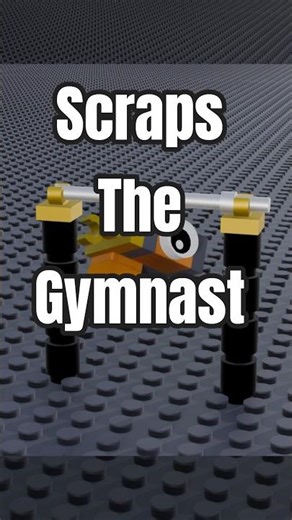 LEGO MiniBot Does Gymnastics on a Pull-Up Bar! 🤸 #Shorts