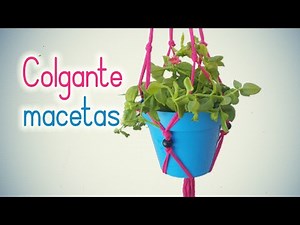 Crafts: Hanging Planter Baskets Made of Rag Rug (Very Easy) - Innova Manualidades