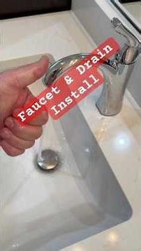 How To Install a Bathroom Sink Faucet & Drain (No Leaks!) 🔧💧#diy #plumbing #howto