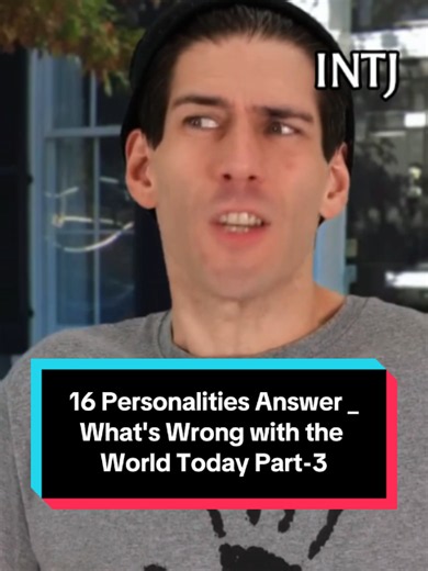 16 Personalities Answer _What's Wrong with the World Today Part-3 What do the 16 Myers-Briggs Personalities think are the biggest problems in the world today? (comedy sketch). The 16 Personalities of the Myers-Briggs Type Indicator are INFJ, INTJ, INFP, ISFP, INTP, ISTP, ISFJ, ISTJ, ENFP, ENTP, ESTP, ESFP, ENTJ, ESTJ, ENFJ, ESFJ. #16Personalities #MBTI #16Types #MyersBriggs #ENTP #ENFP #ENTJ #INFP #INFJ #INTJ #INTP