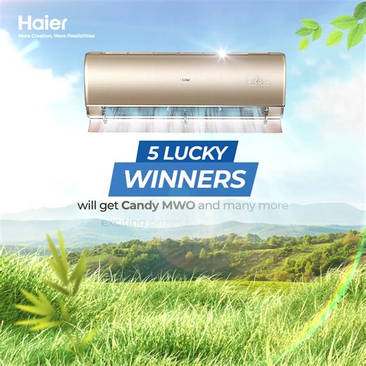 Hurry up before it's too late! #HaierBeatTheHeat challenge isn't over yet and you can still win exciting gifts. Post your video publicly on social media and let the world know how you are beating the summer heat with Haier AC! #Haier #HaierBeatTheHeat #HaierAirConditioner #MoreCreation #MorePossibilities | Haier