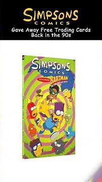 When a Simpsons Comic Gave Away a Free Decoder Card #simpsons #comics #tradingcards