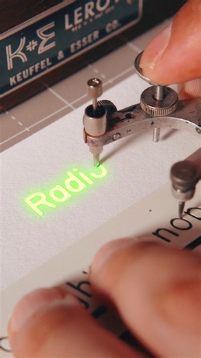 Using some radioactive ink #lettering | Made by Edgar