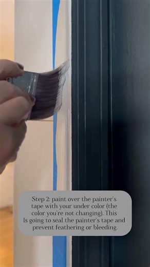 An easy way to get crisp paint lines every time. Your DIY paint job will look professional!
