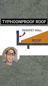 Typhoon Proof Roof Design #housedesign #Philippines #houseconstruction