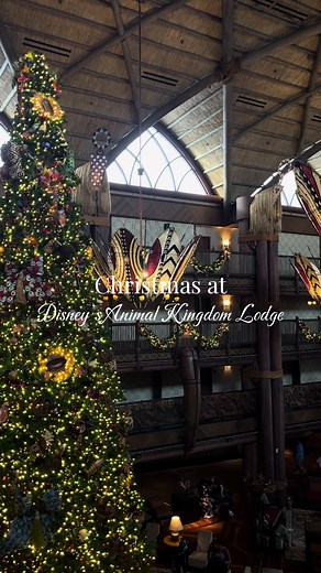 it’s the holidays at Disney!! 📍Animal Kingdom Lodge #animalkingdom #disneyworld #wdw #disney #animalkingdomlodge