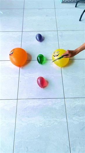 ASMR Reverse Balloon Splash Colorful Water Popping Satisfying