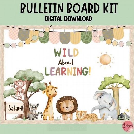 Safari Classroom Decor: Back to School Bulletin Board!