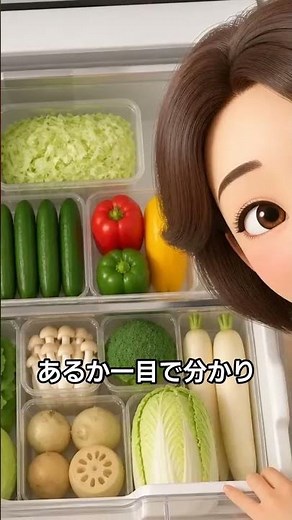 【冷蔵庫】野菜が腐らない！ダイソーの「仕切りケース」で野菜室が2倍広くなる神ワザ #shorts #ライフハック #冷蔵庫収納
