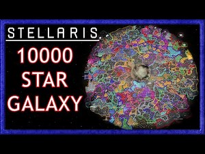 Stellaris: AI timelapse of 10000 star galaxy