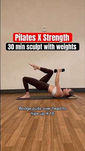 Pilates with Weights 🔥 Tone Your Arms & Core in 30 min! #Shorts #pilatesstrong #pilatesworkout