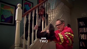 Vic Reeves and Bob Mortimer are back in the House of Fools, opening the door to uninvited lodgers, visitors and guests who wreak havoc everywhere they go. The new series starts Monday 16 February at 10pm on BBC Two, | BBC Two