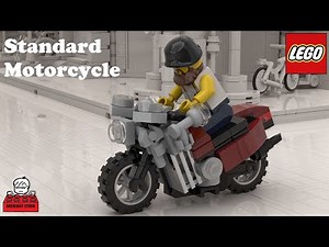 LEGO MOC #71-3/Tutorial #12 Standard Motorcycle (Building Instruction Included)