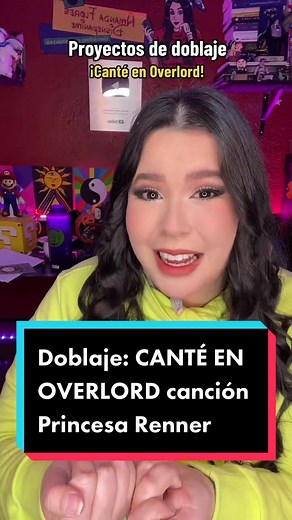 CANTÉ EN OVERLORD DOBLAJE OFICIAL!! Interprete la canción de la princesa Renner 🎤🎶 #doblaje #anime #overlord #overlordanime #doblajelatino #actrizdedoblaje #princesa #princesarenner #doblajes #amandaflores #crunchyroll #voiceactor #animetiktok #animefan