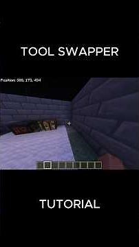 Tool Swapper Tutorial #minecraft #minecraftredstone #minecraftbuilding #bedrock
